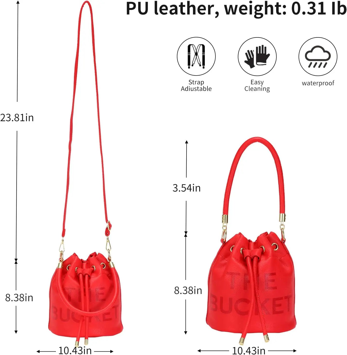 Blue Bucket Luxe Bag