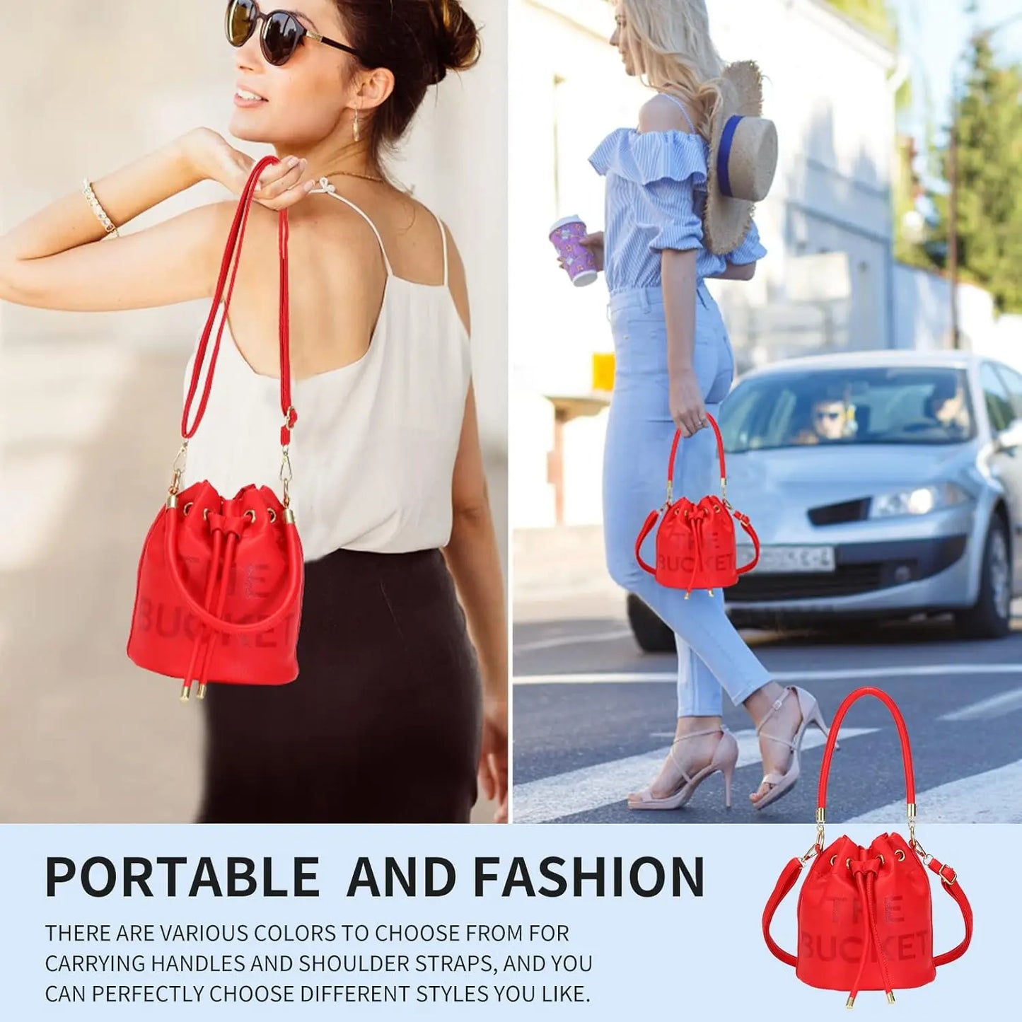 Blue Bucket Luxe Bag