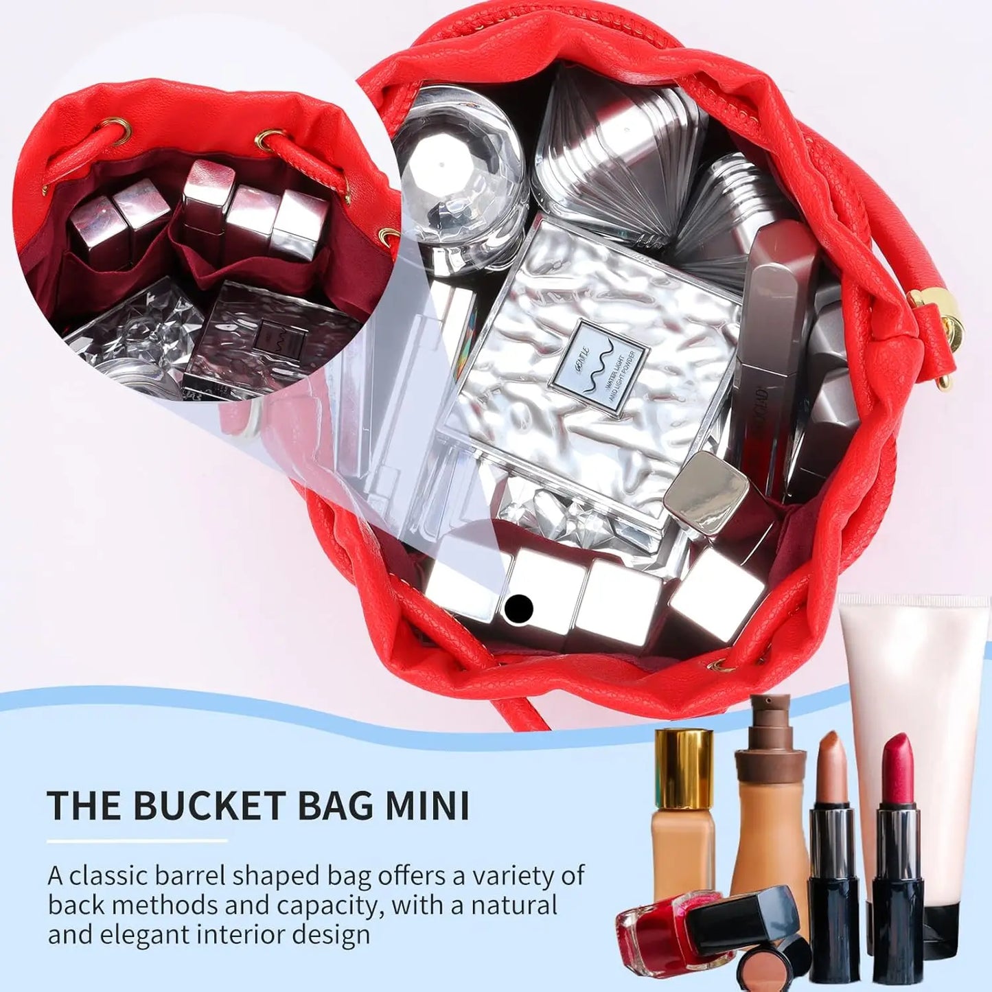 Blue Bucket Luxe Bag