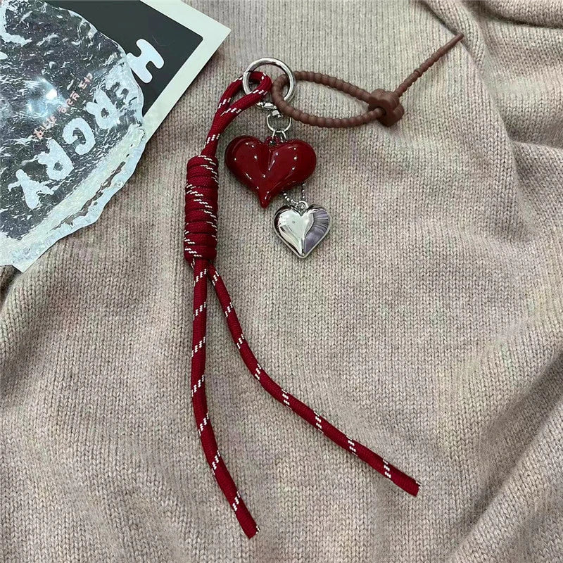 Kawaii Heart & Chocolate Keychain