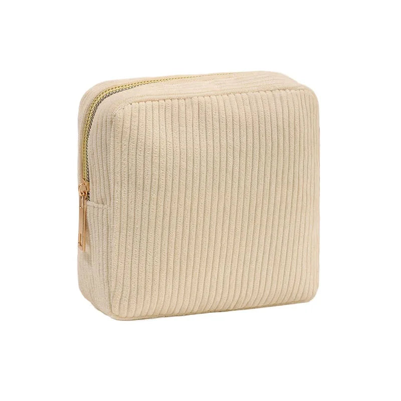 Aesthetic Corduroy Travel Pouch