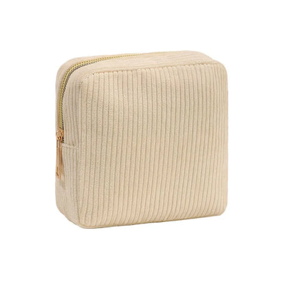 Aesthetic Corduroy Travel Pouch