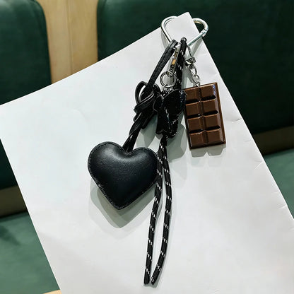 Kawaii Heart & Chocolate Keychain
